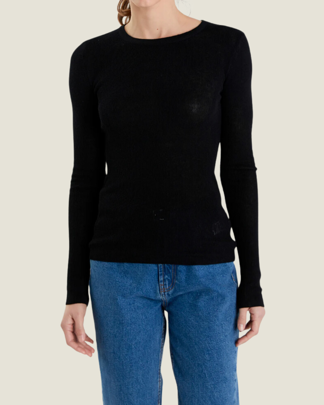 The Sienna: Loose Knit Long Sleeve Top