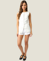 The Tommie: Linen Button Vest