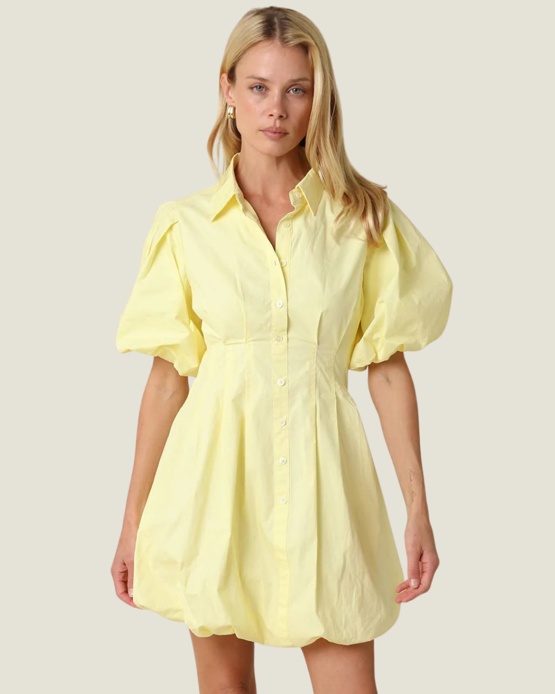 Valerie Puff Sleeve Mini Dress