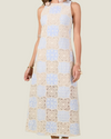 The Bonnie: Crochet Overlay Midi Dress
