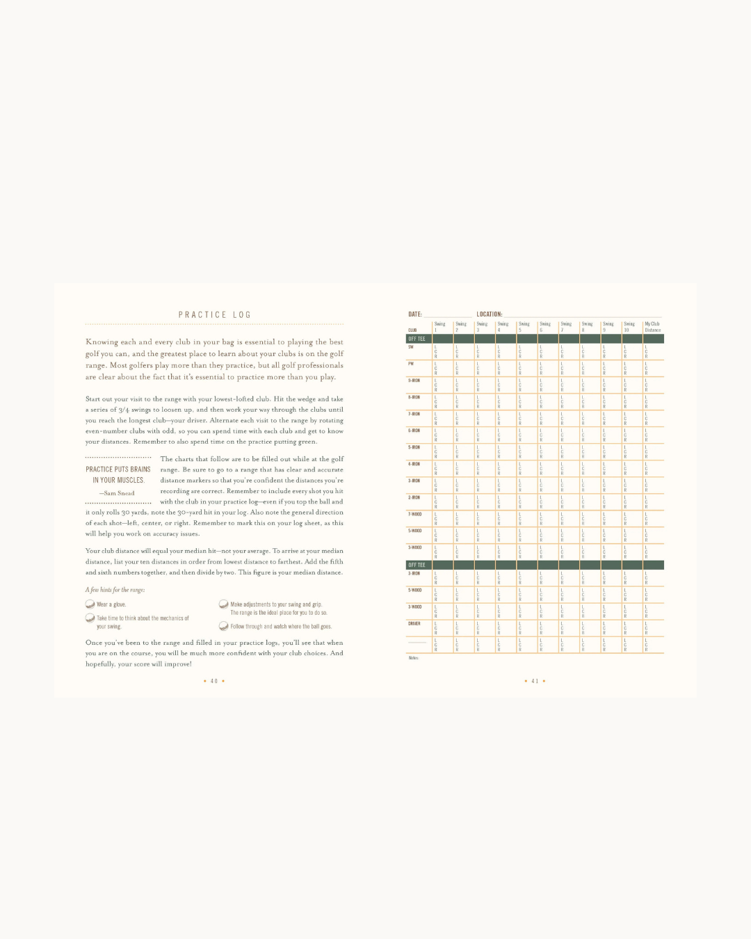 Ultimate Golf Journal