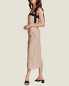 The Clara: Tailored Linen Midi Dress