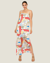 Gemma Nautical Print Midi Dress