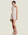 The Milani: Shell Ruffled Tube Top