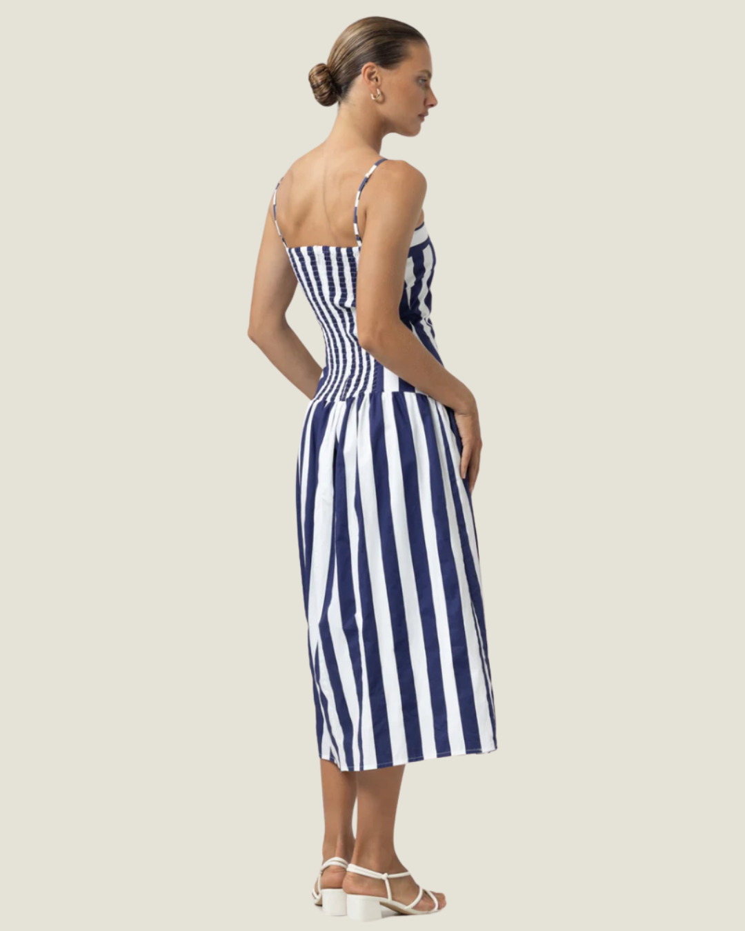 The Alex: Poplin Stripe Dress