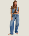 Paige Low Rise Baggy Jeans