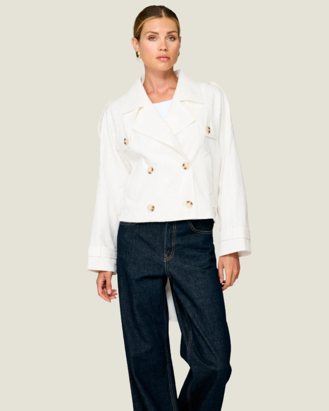 Bendetta Crop Trench Jacket