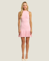 Daphne Pleated Pink Mini Dress