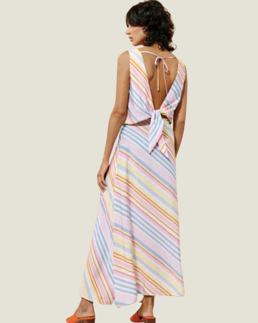 The Maily: Striped A-Line Skirt