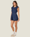 The Malika: Structured Denim Vest