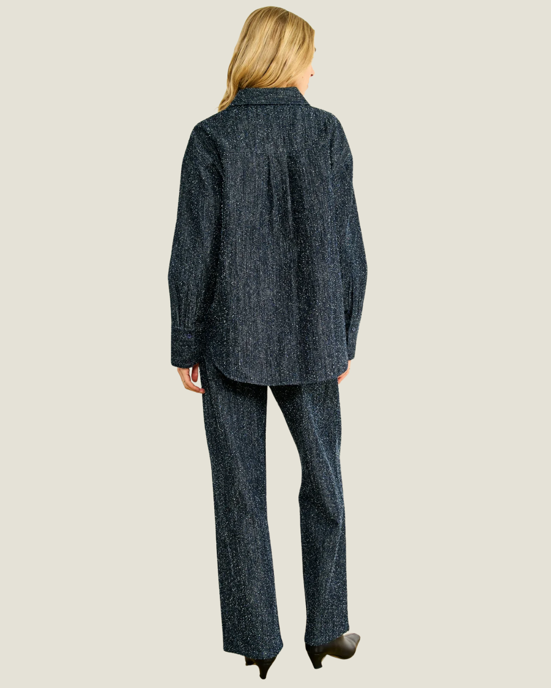 Nikka Pebbled Denim Pants