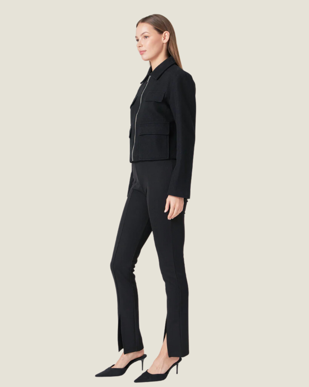 Black Zip Up Jacket