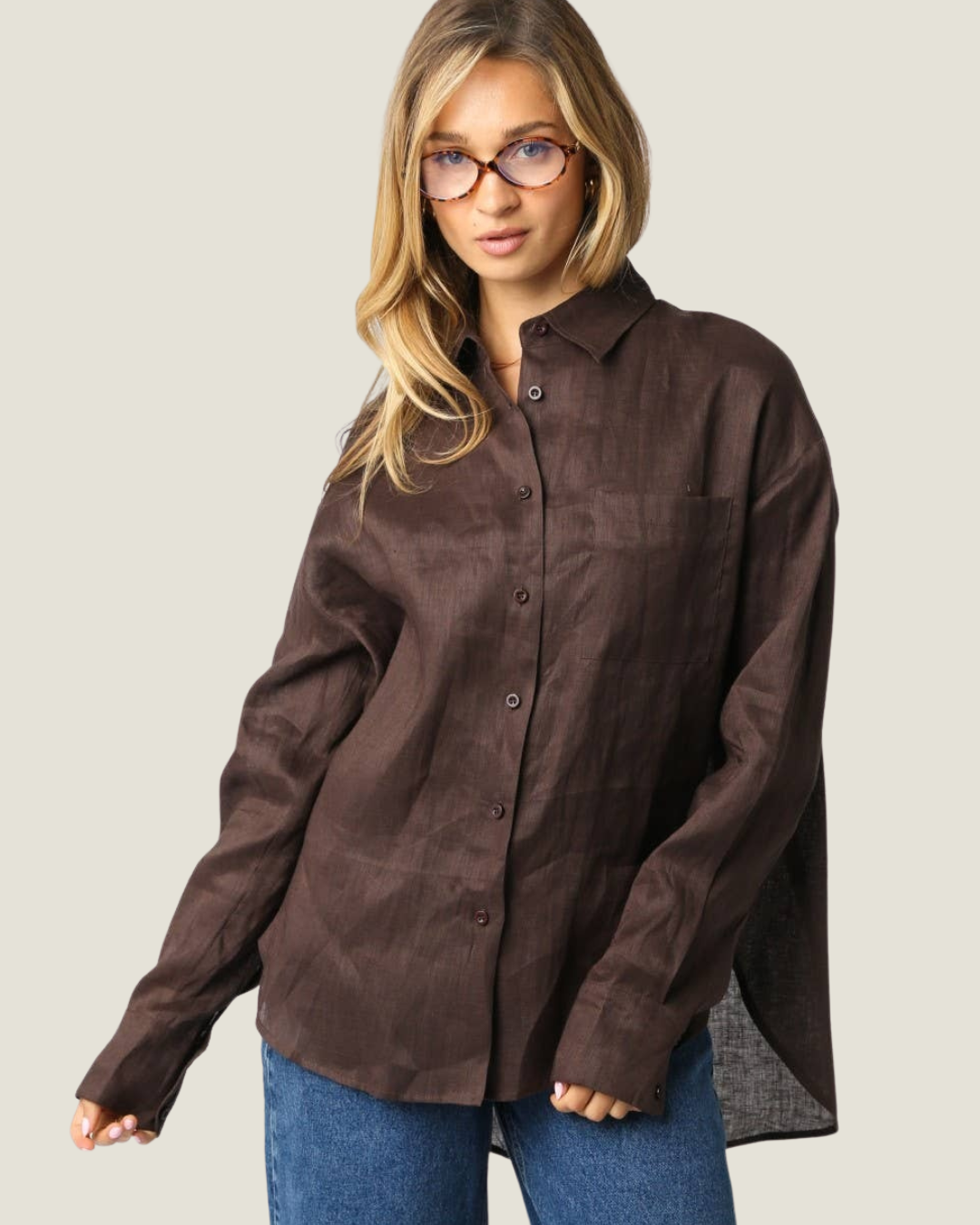 Joanna Oversized Linen Shirt