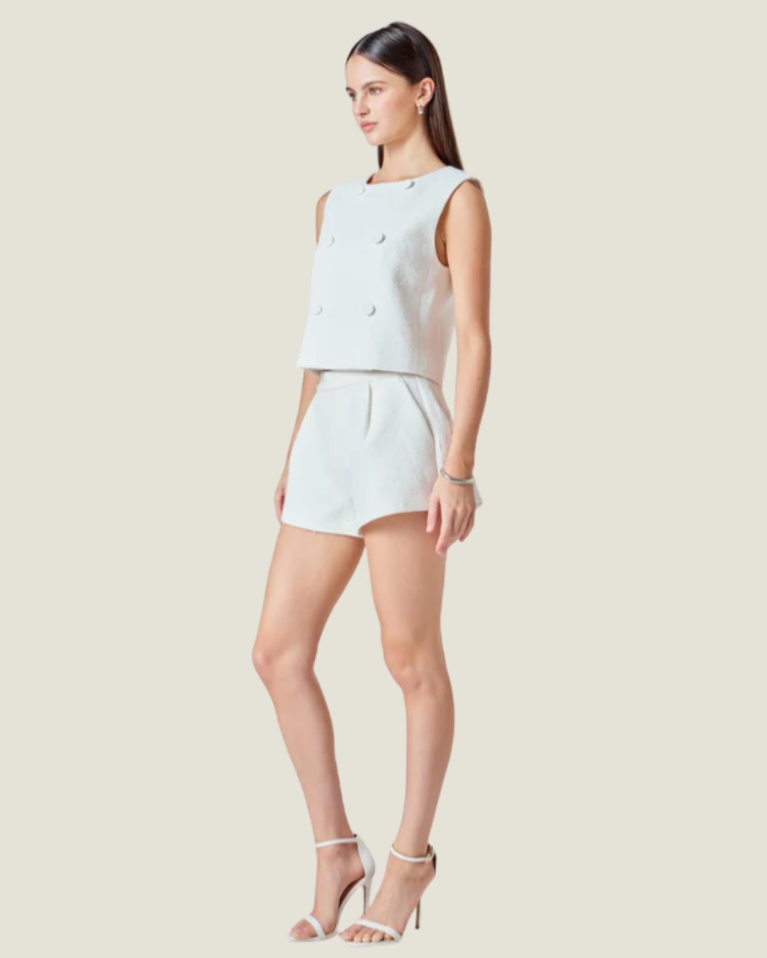 Sophia Textured Wide Leg Short