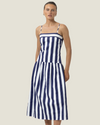The Alex: Poplin Stripe Dress