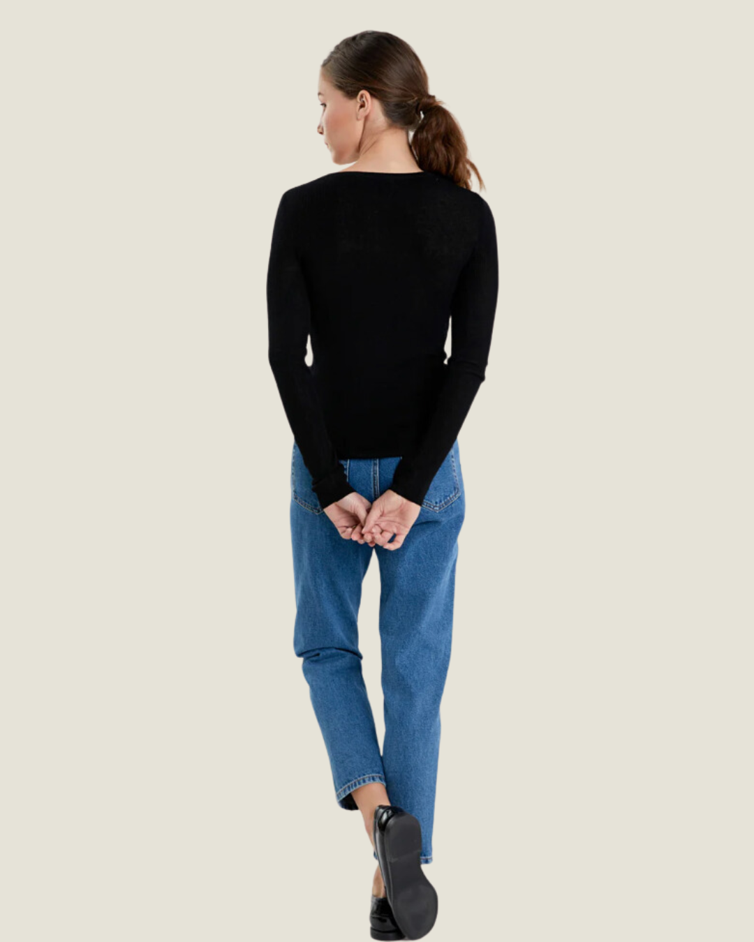 The Sienna: Loose Knit Long Sleeve Top