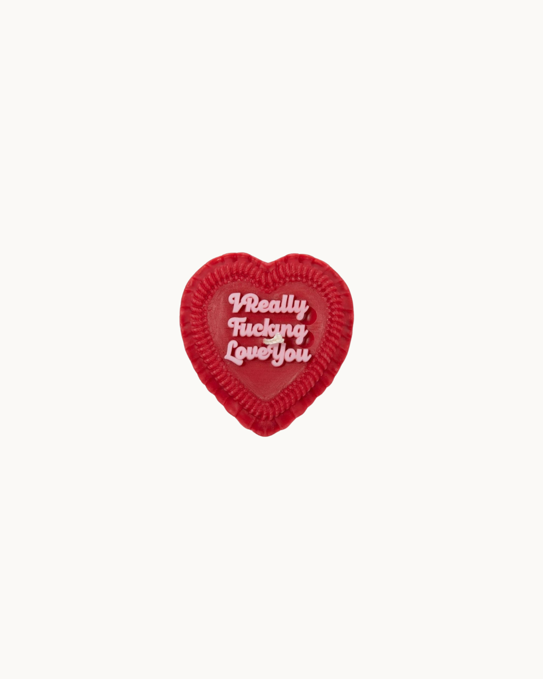 I Really Fucking Love You Heart Candle