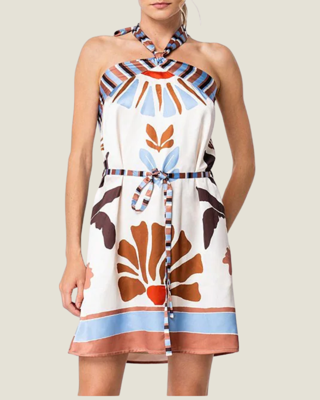 The Leona: Halter Mini Dress