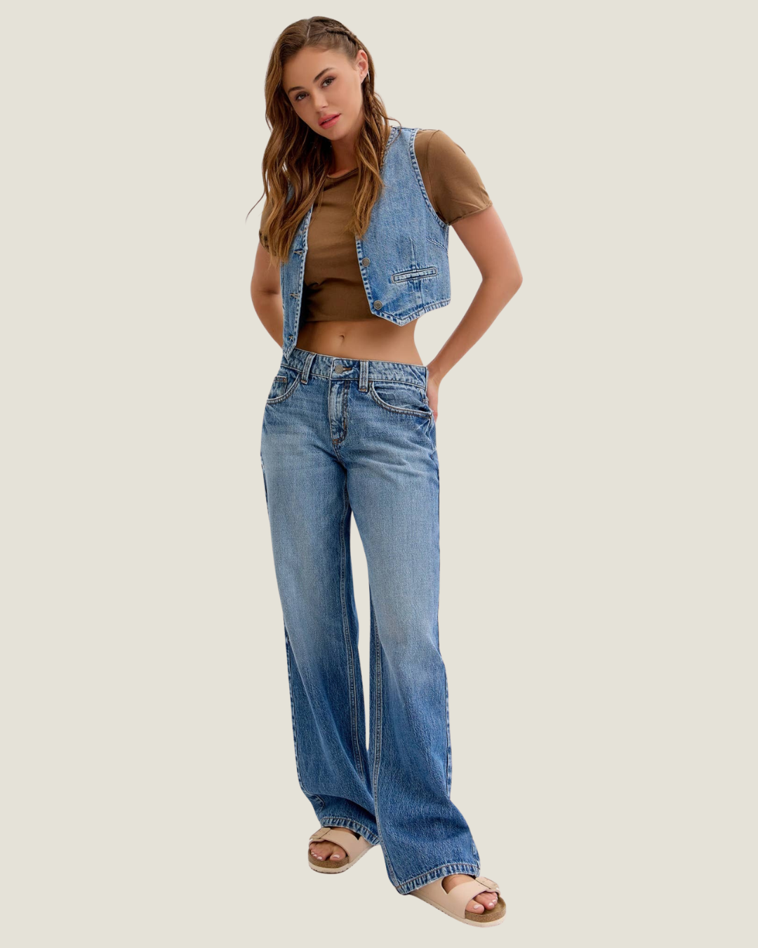 Paige Low Rise Baggy Jeans
