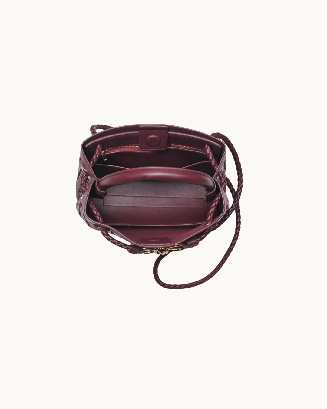 The Blake: Wine Woven Crossbody Bag