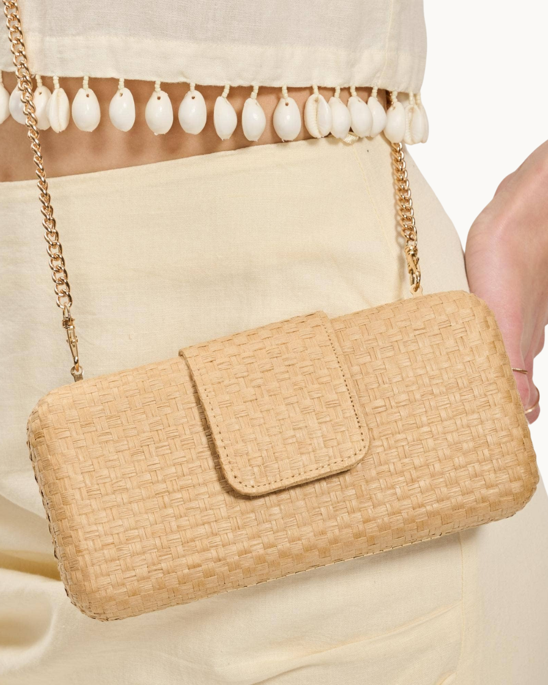 Sylvi Rattan Evening Bag
