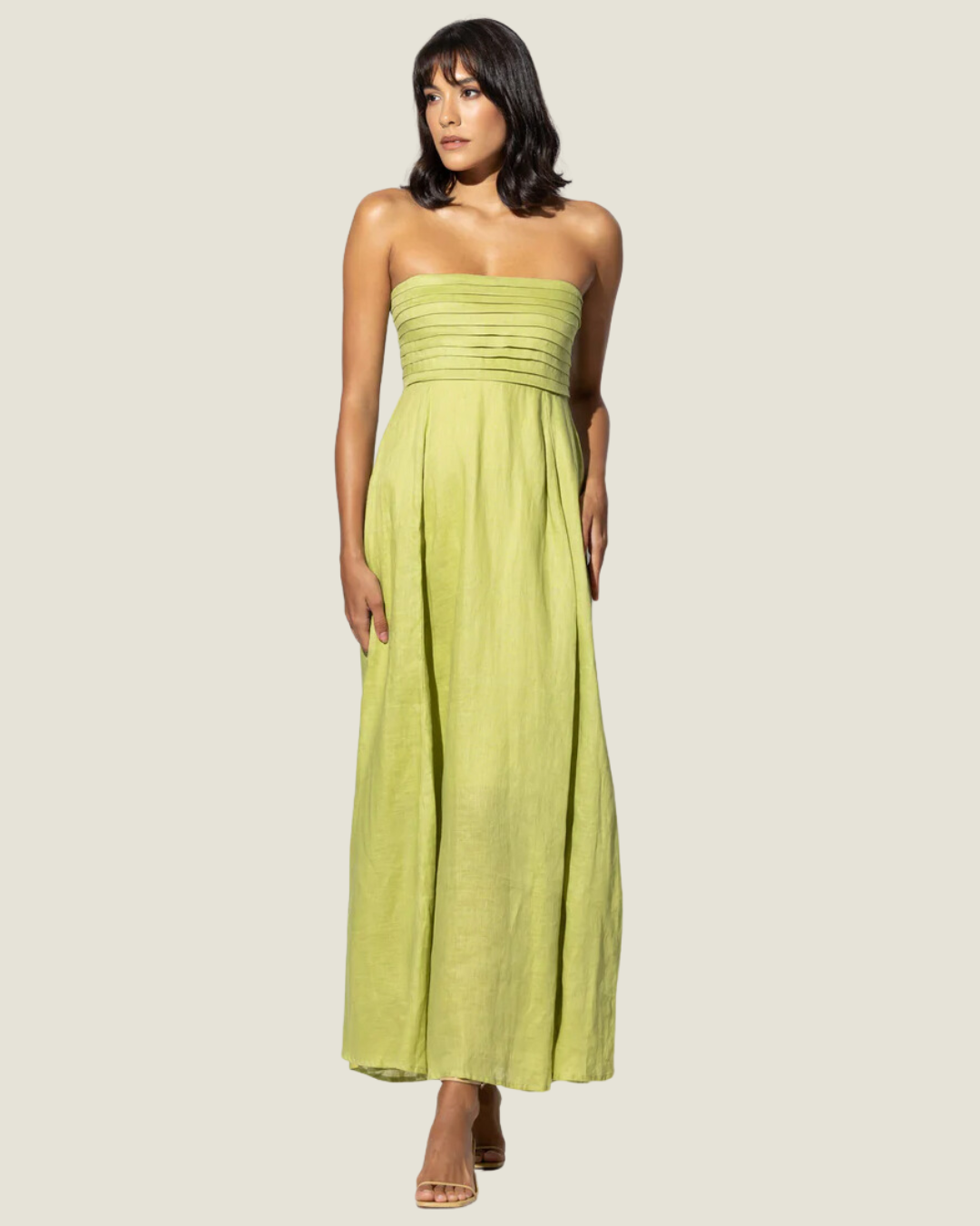 The Talia: Linen Maxi Dress