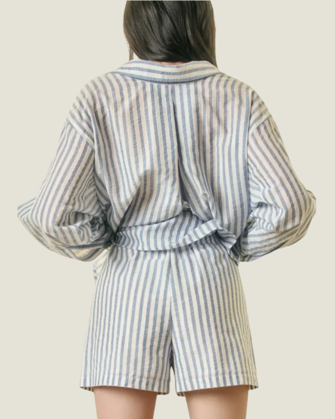 Mae Stripe Drawstring Shorts