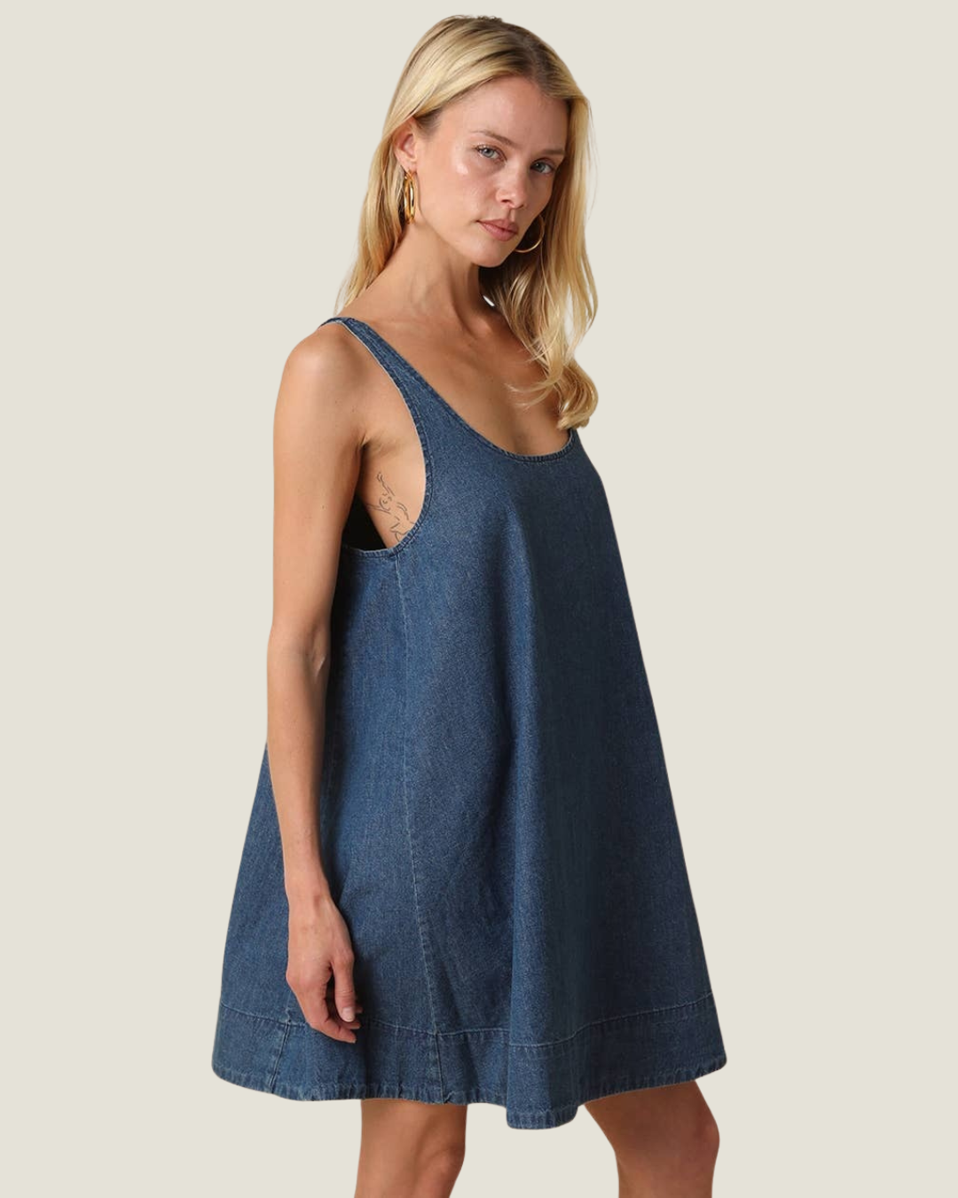 Luci Denim Swing Mini Dress