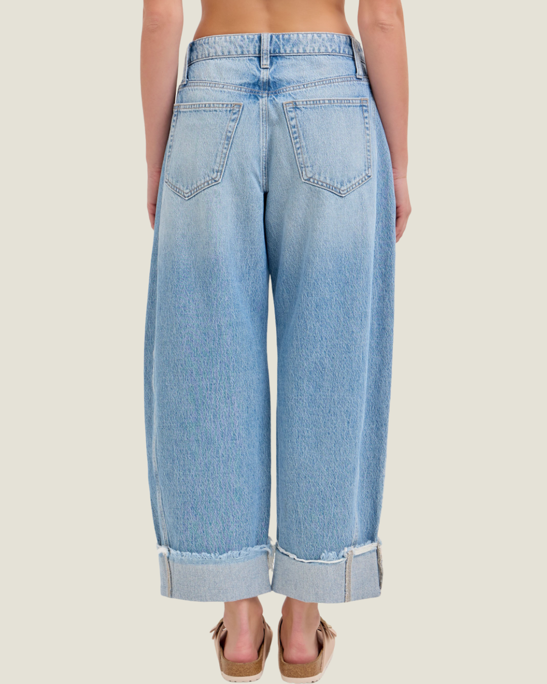 The Jessie: Mid Waisted Barrel Jeans