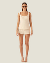 Lana Low Mid-Rise Micro Shorts