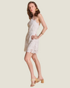 The Cecily: Lace Halter Mini Dress- lace halter mini dress from Love Celine women’s boutique in SWFL.