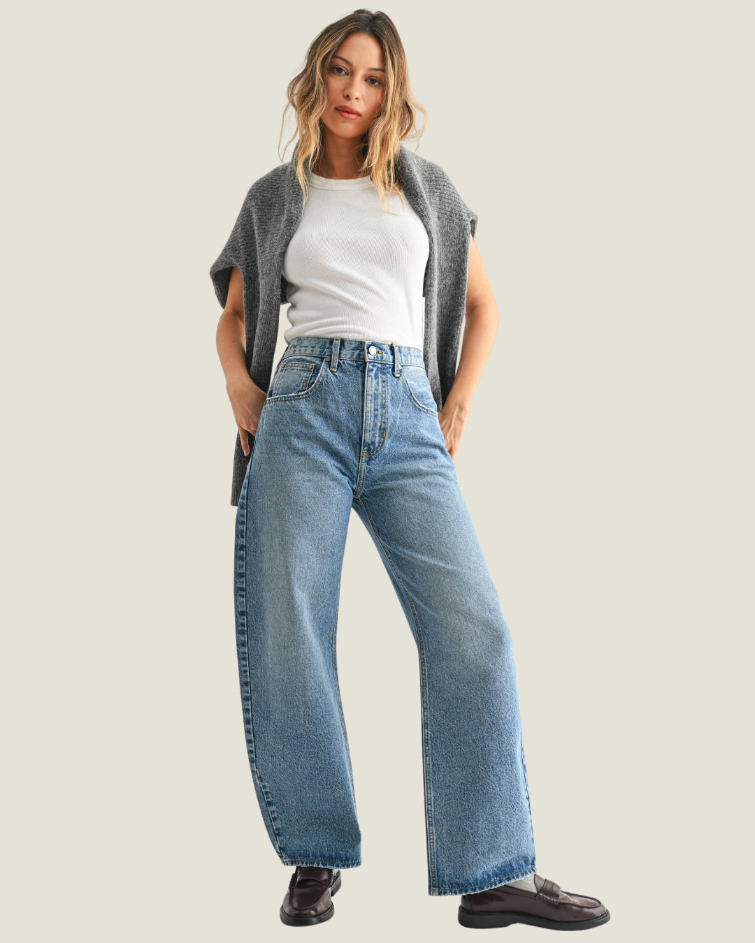 Campbell Barrel Leg Jeans