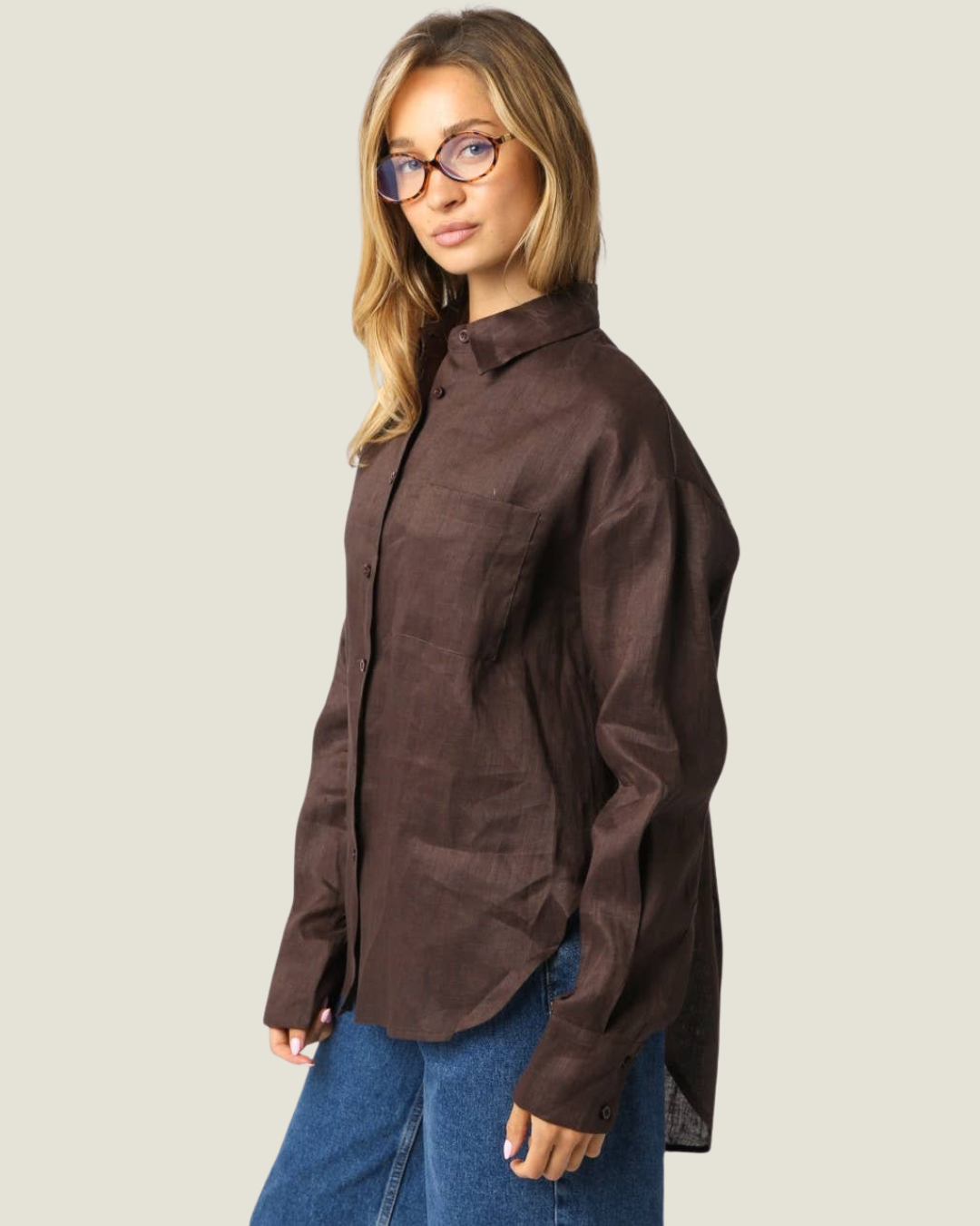 Joanna Oversized Linen Shirt