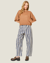 Eliana Striped Barrel Pants