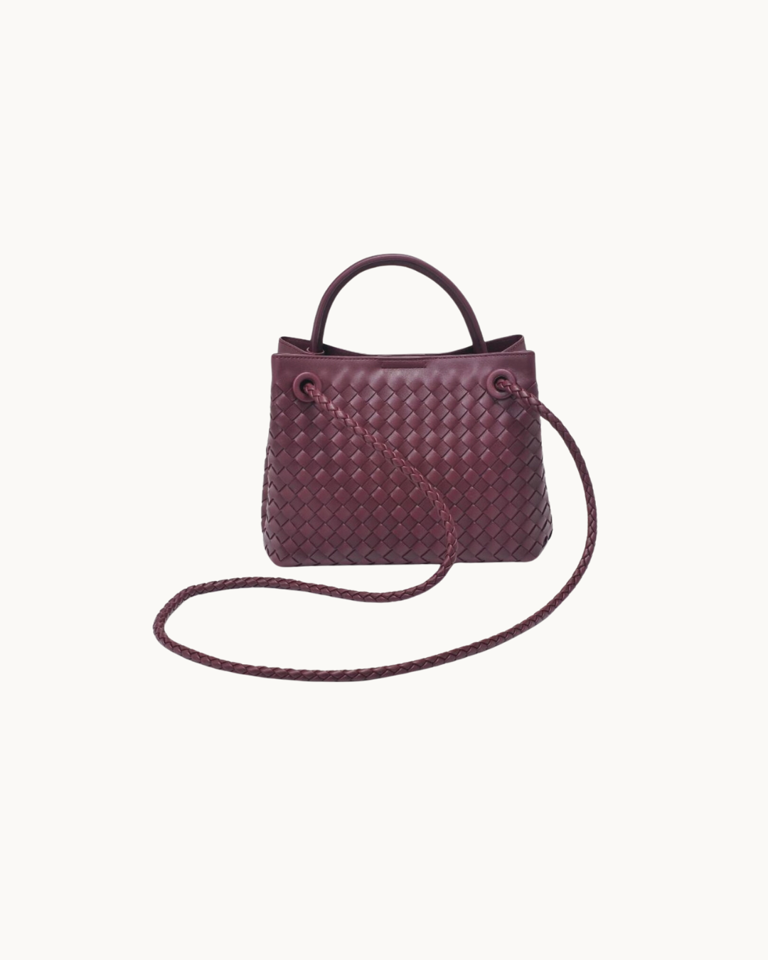 The Blake: Wine Woven Crossbody Bag