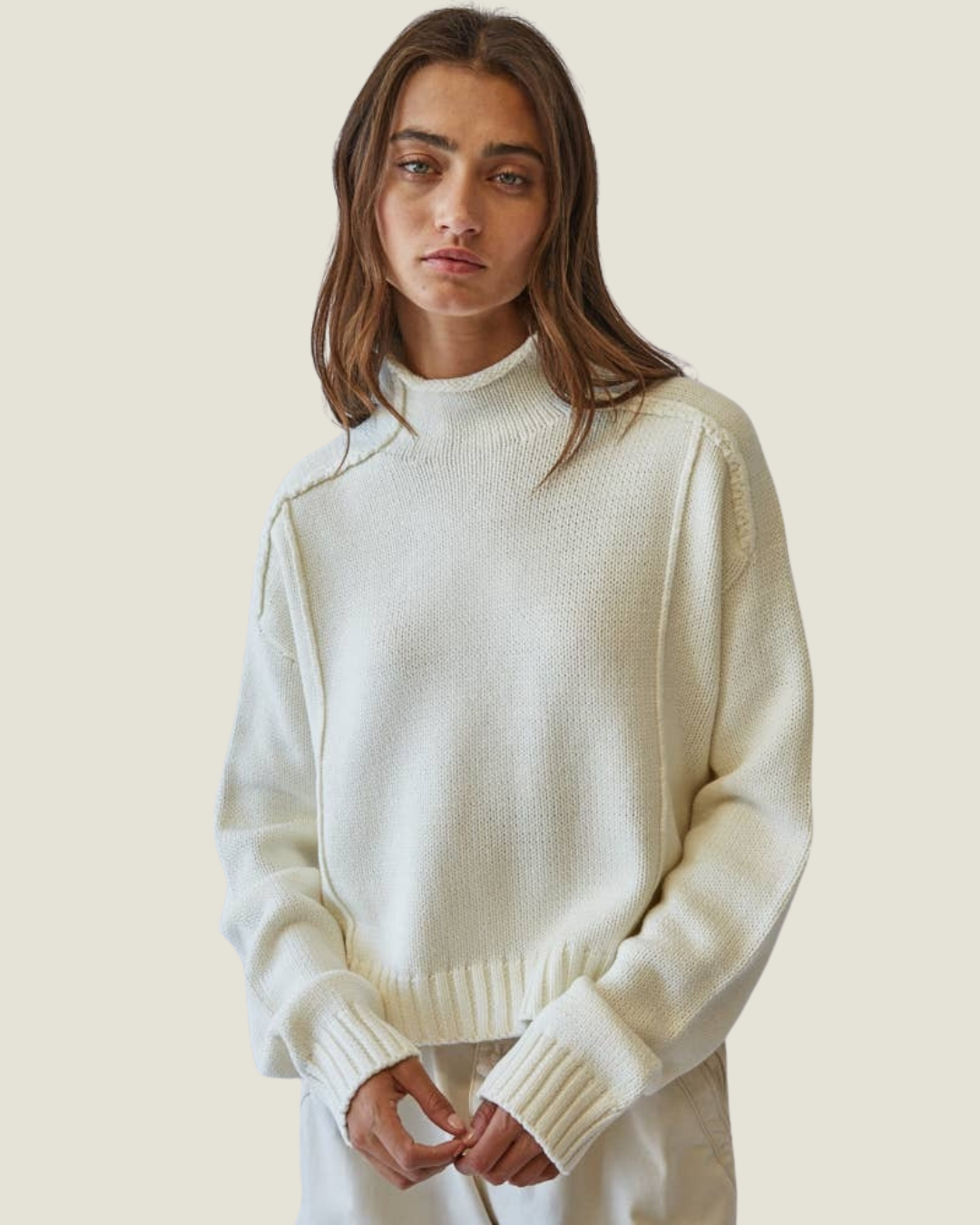 Catherine Mock Neck Sweater