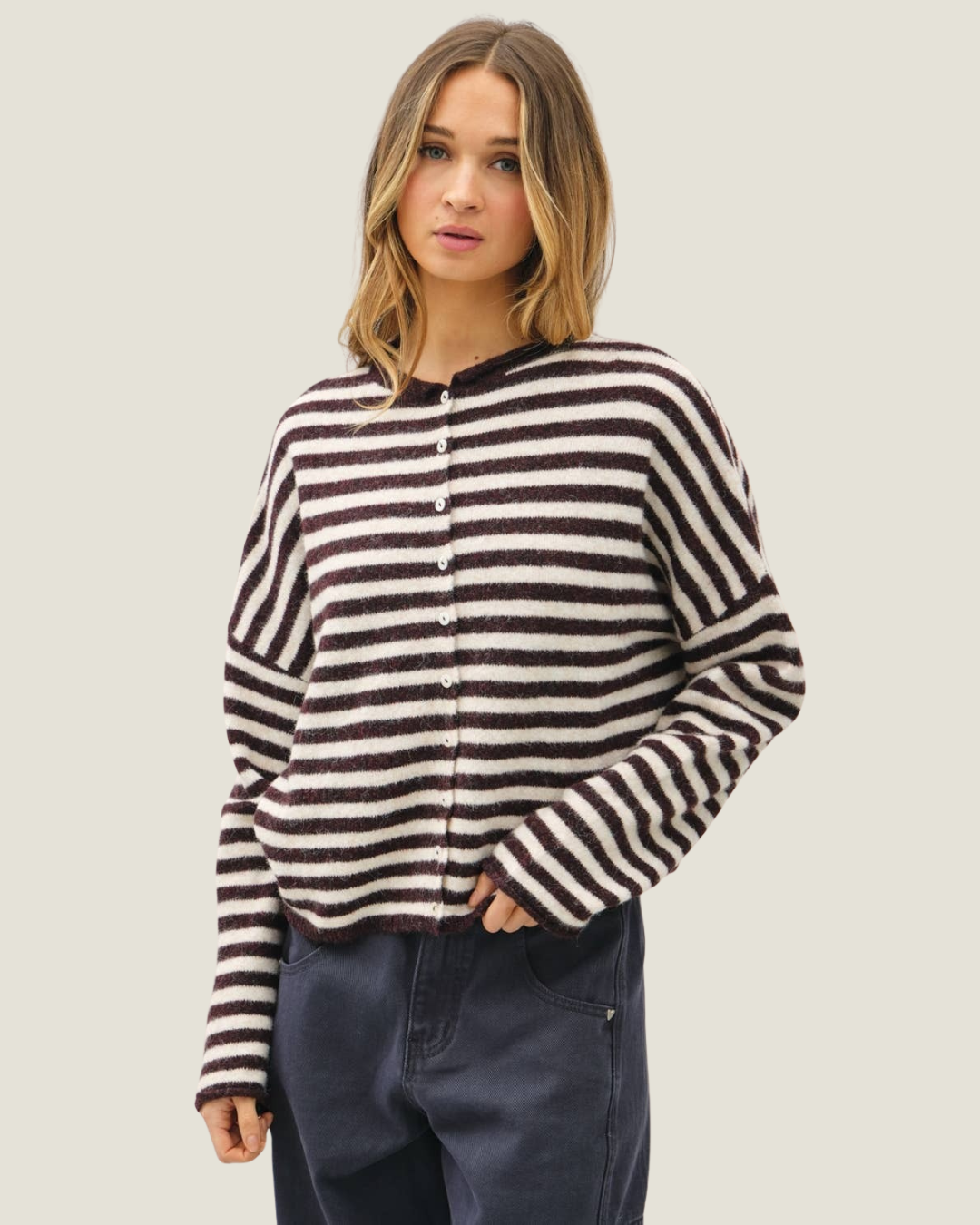 Joyce Striped Cardigan