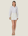 Cleo Pearl Embellished Mini Skirt