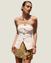 Elsa Sequin Gold Mini Skirt