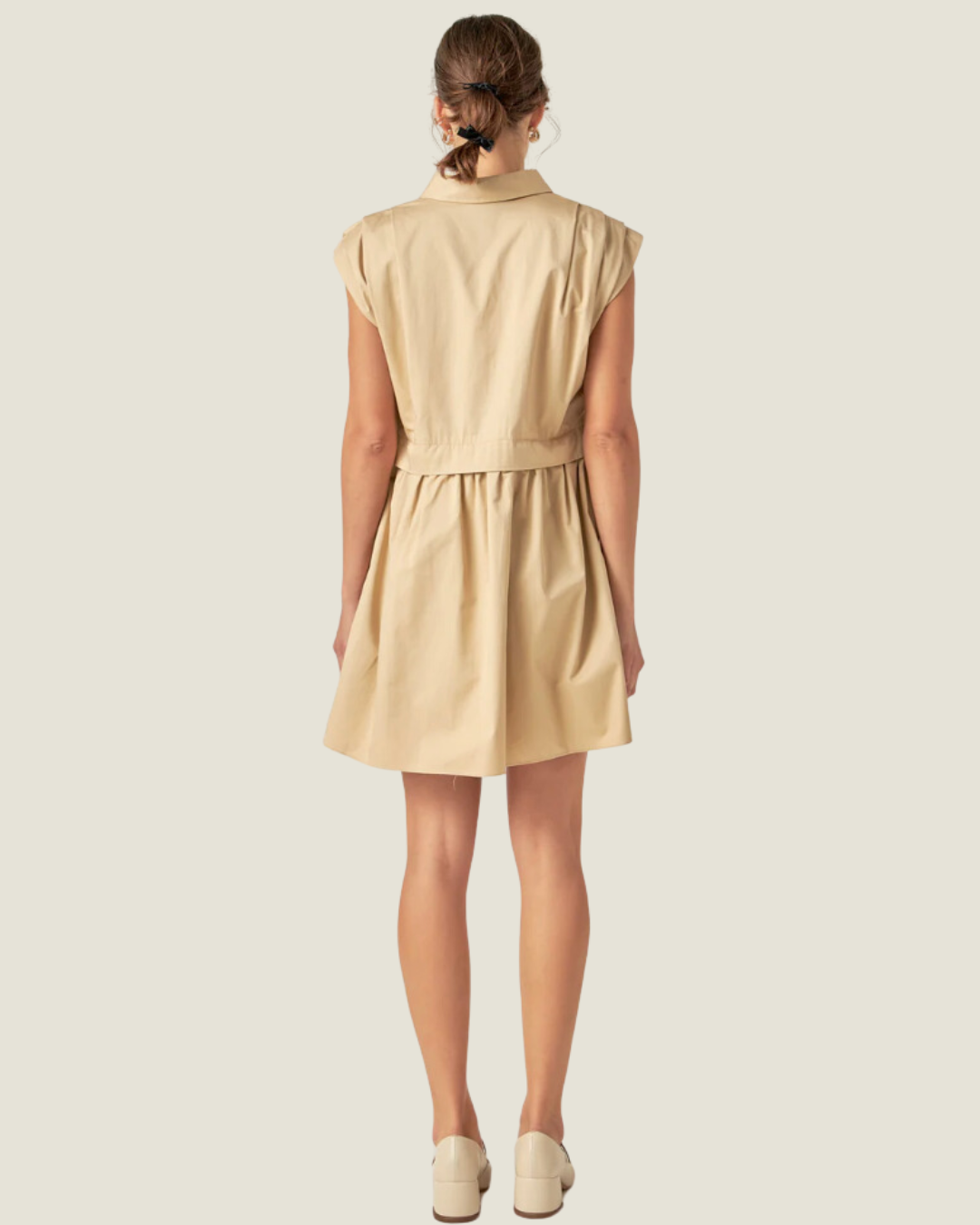 The Jordan: Sleeveless Shirt Mini Dress