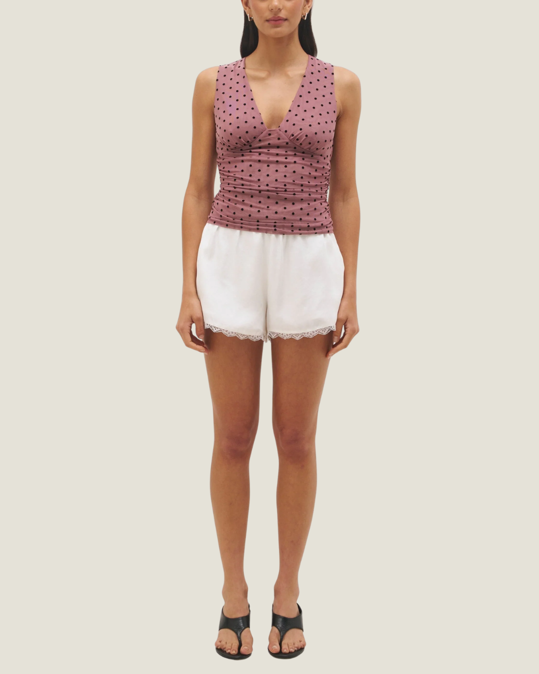 Liora Lace Trim Shorts