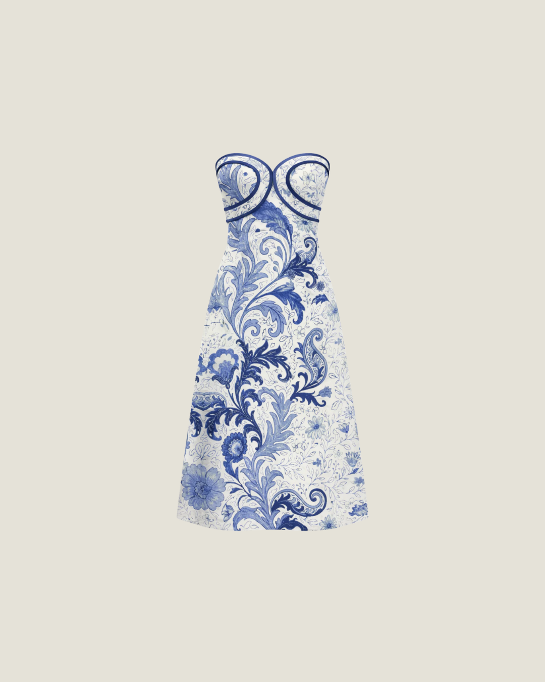 Hayden Midi Dress Blue Wave