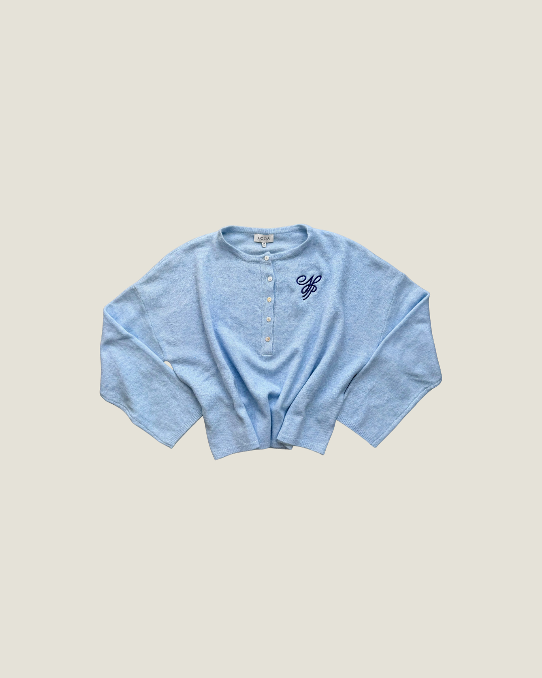Naples Polo Club Knit Oversized Henley Sweater