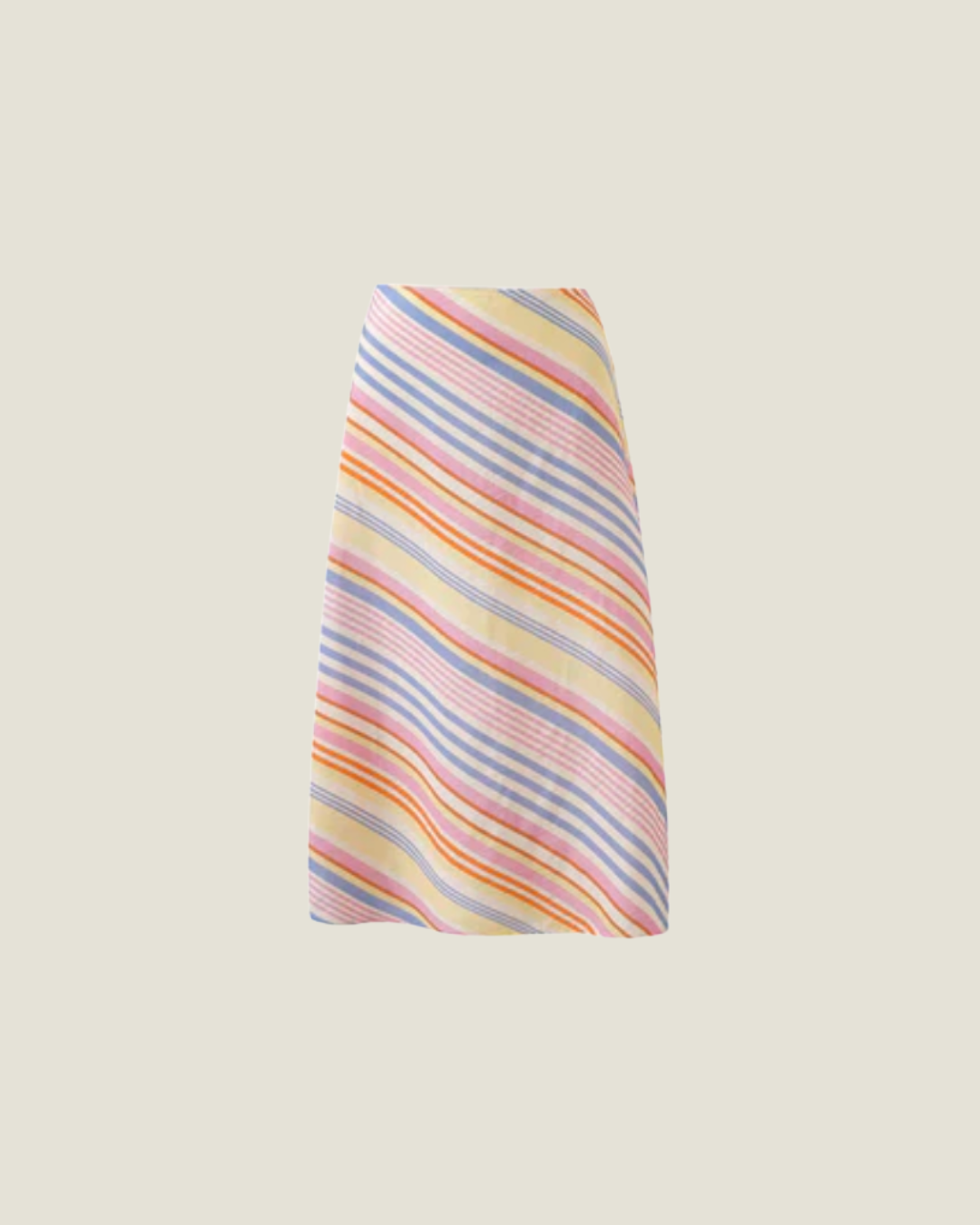 The Maily: Striped A-Line Skirt