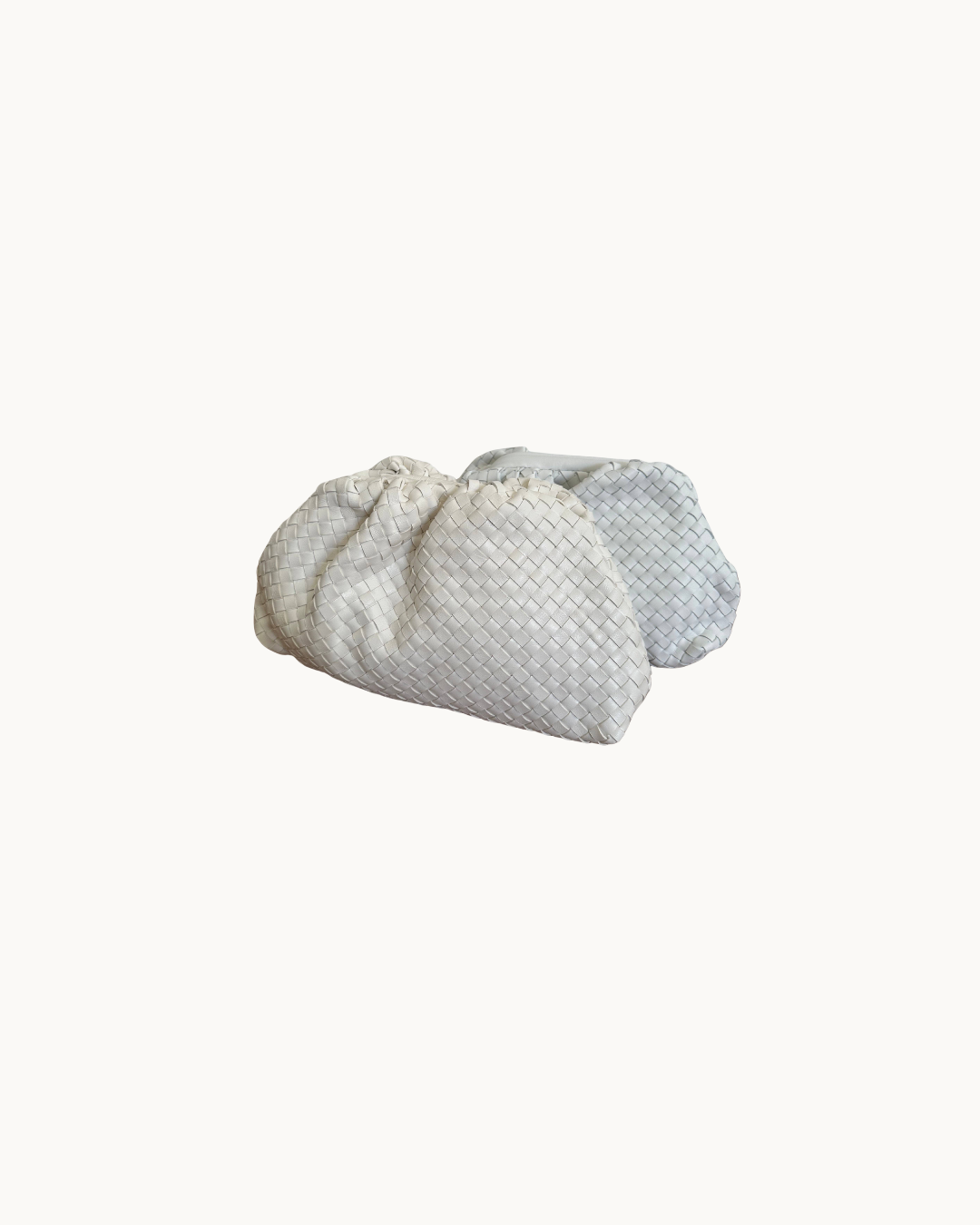 Gaia Leather Woven Clutch