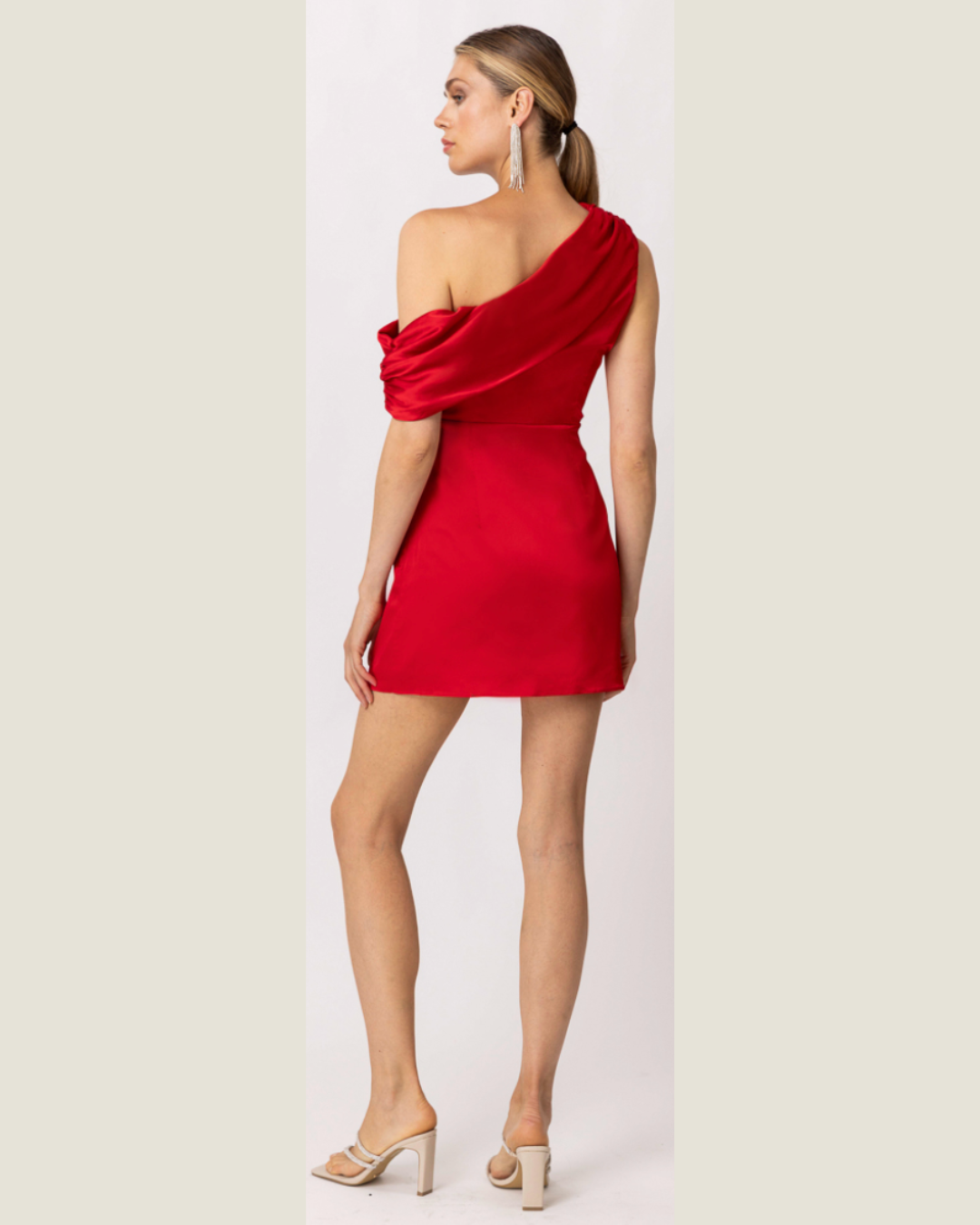 The Candy: Red Off Shoulder Mini Dress