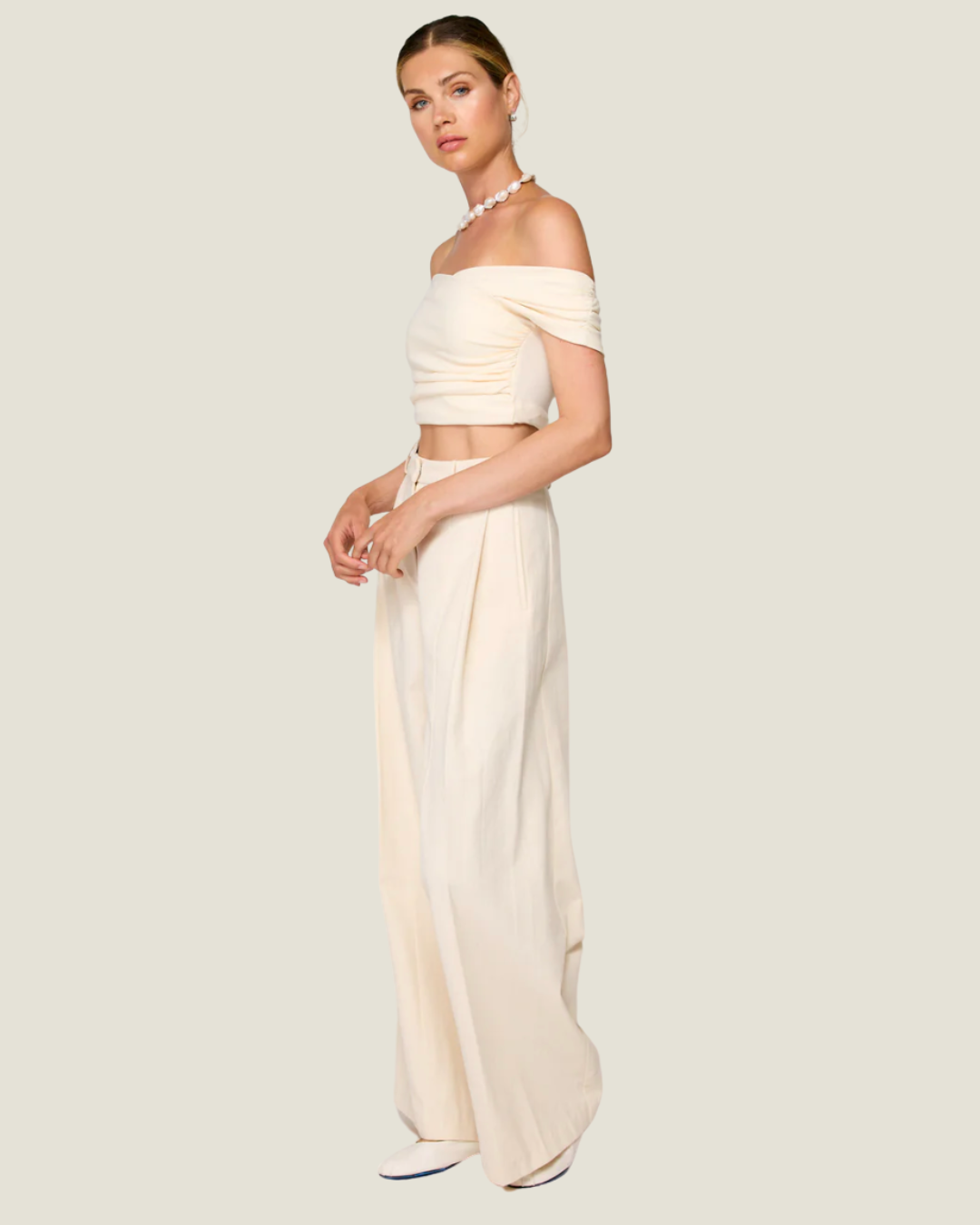 Devin High Waist Wide Leg Trousers