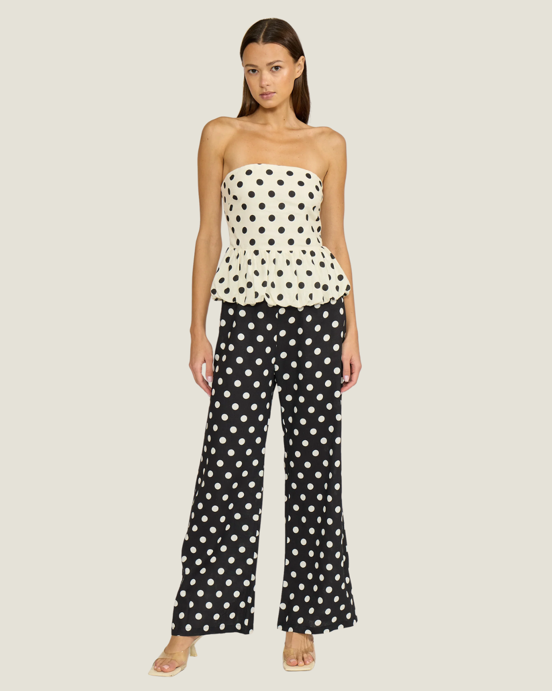 Ariana Strapless Peplum Blouse