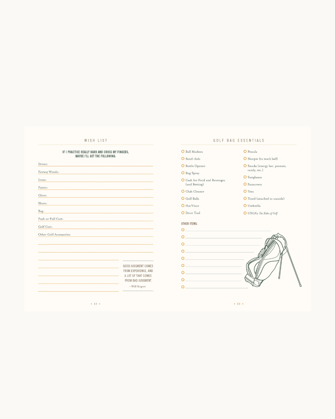 Ultimate Golf Journal