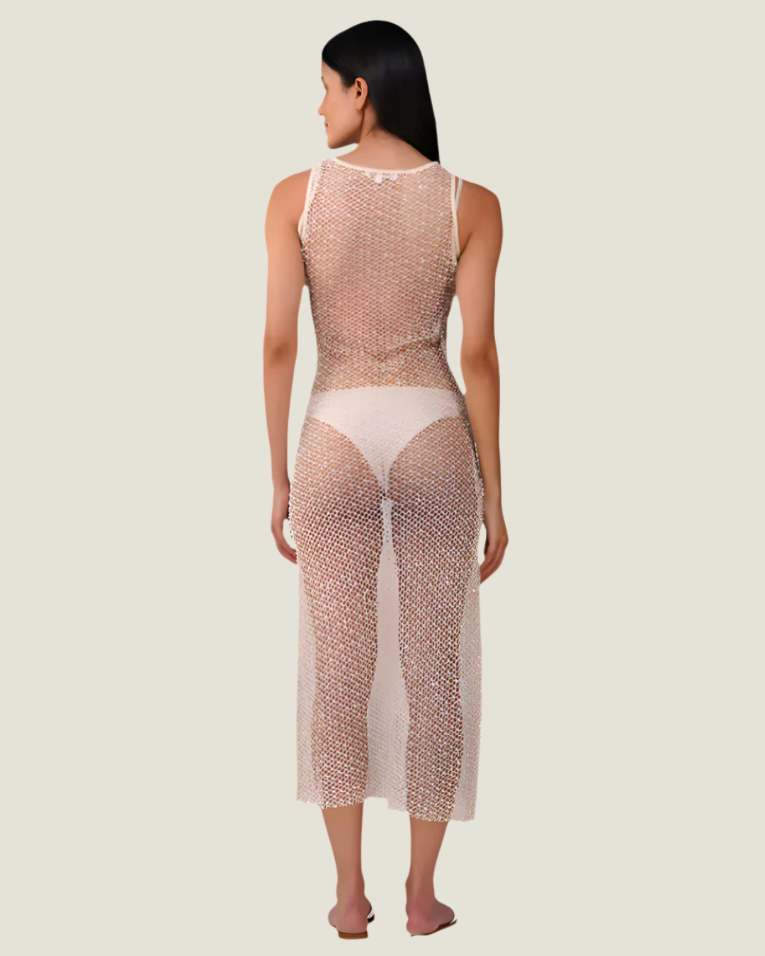 Pearl Sheer Mesh Dress